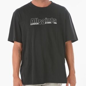 ALLSAINTS Men’s Graphic Tee, Size XXL - Relaxed Fit, Quiet Luxury, Designer